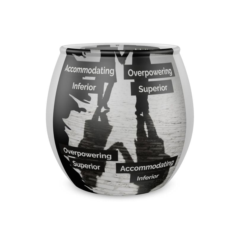 Know Your Shadow Glass Tealight Candle Holder