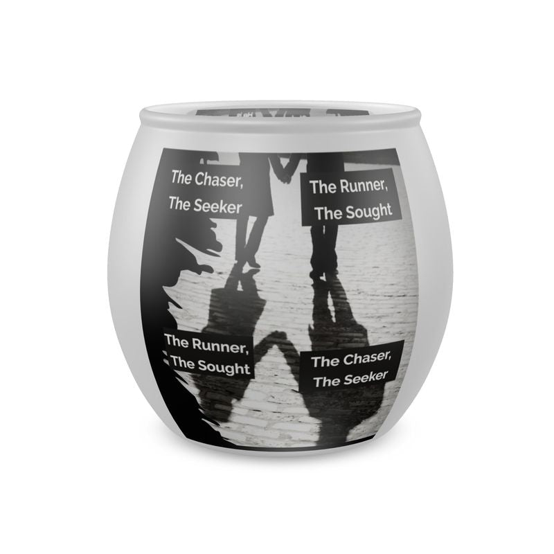 Know Your Shadow Glass Tealight Candle Holder