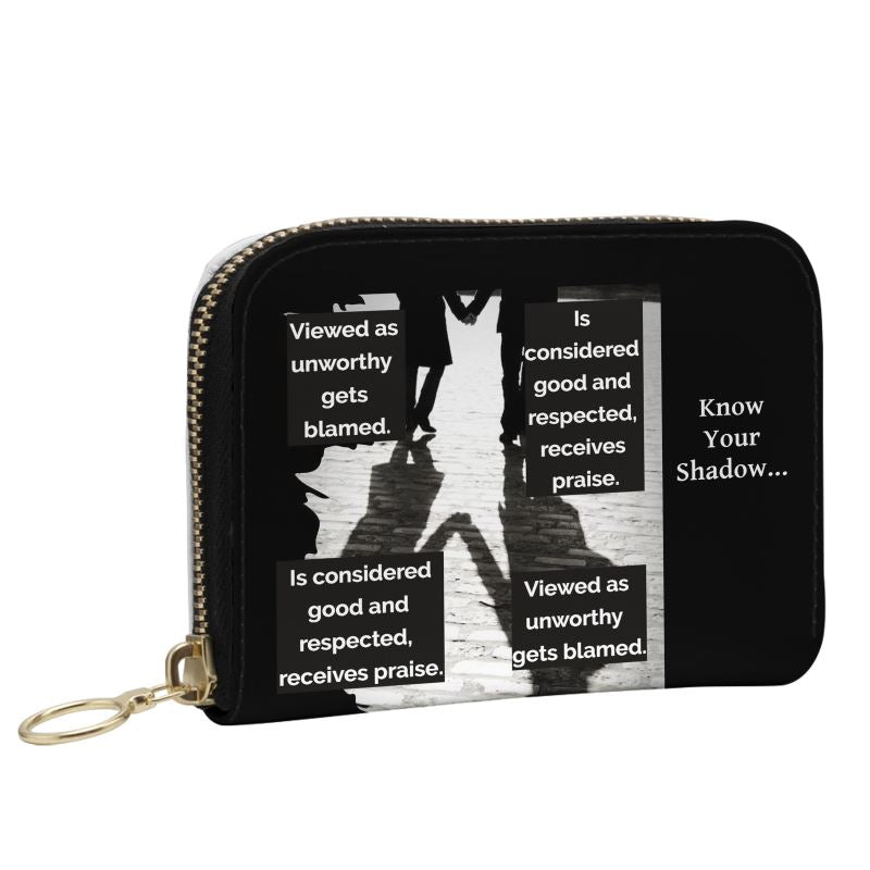 Know Your Shadow Small Leather Zip Purse