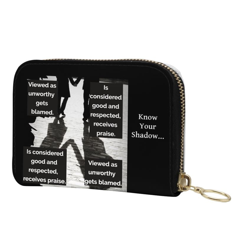 Know Your Shadow Small Leather Zip Purse