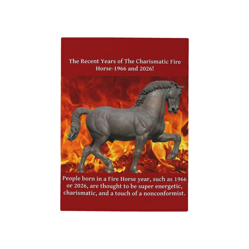 The Charismatic Fire Horse Blanket