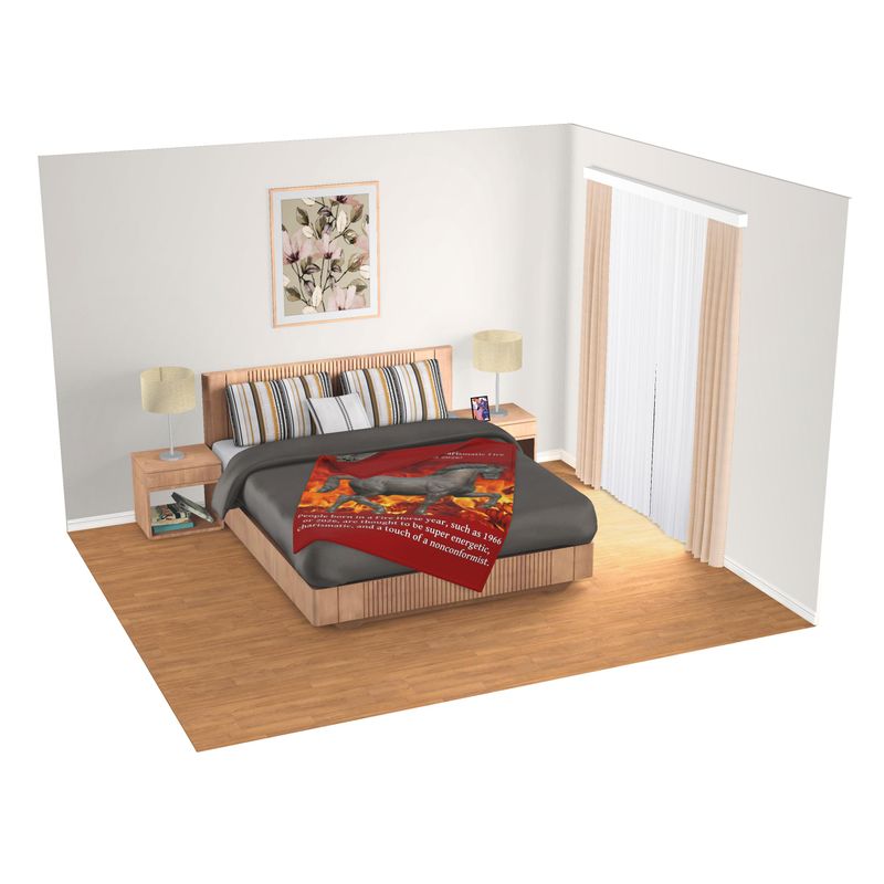 The Charismatic Fire Horse Blanket