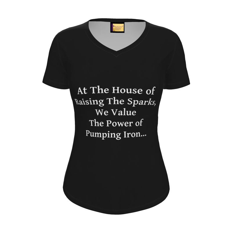The Value of Pumping Iron Womens T-Shirt